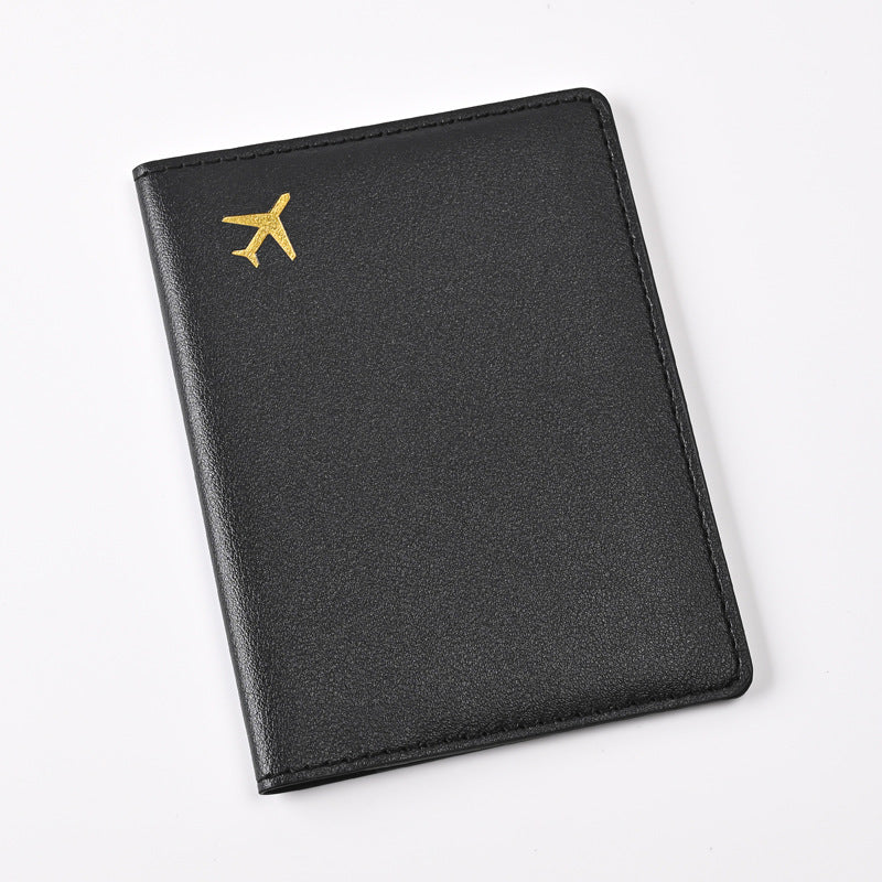 Aircraft Leather Passport Foreskin Can Be Set Card Holder