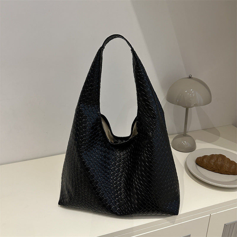 Retro Large Capacity Solid Color Popular Tote Bags