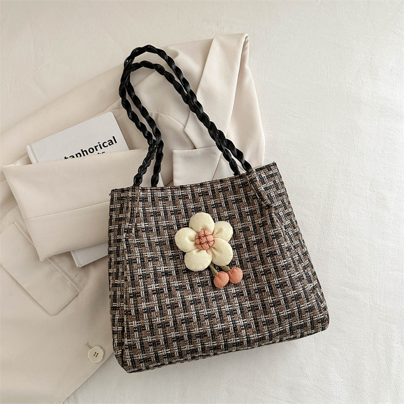 Women's Woven Straw Large Capacity Summer Portable Shoulder Bags