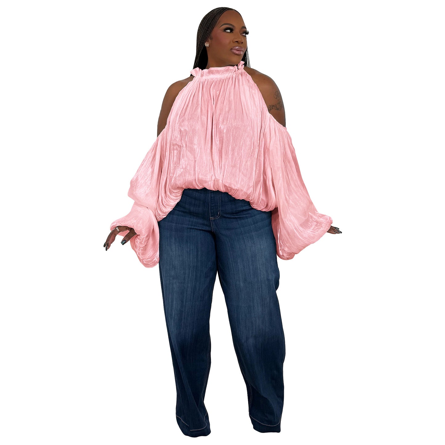 Women's Autumn Back Loose Organza Design Sense Blouses