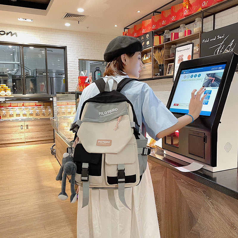 Female College Design Sense Niche Korean Style Middle School Students' Schoolbags