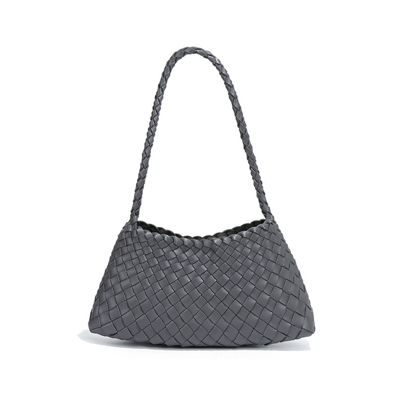 Women's Live Single Fashion Woven Underarm Retro Shoulder Bags