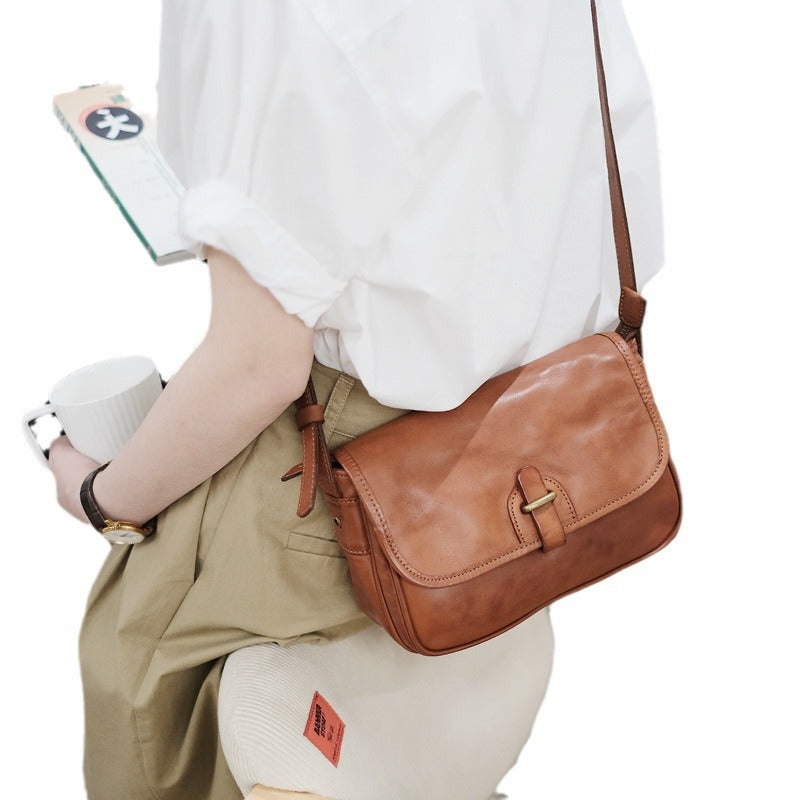 Women's Top Layer Leather Surface Fashion Large Shoulder Bags