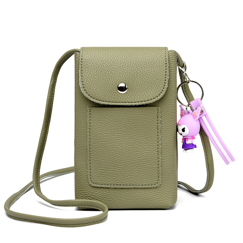 Women's Slouchy Mobile Shopping Walking Mini Phone Bags
