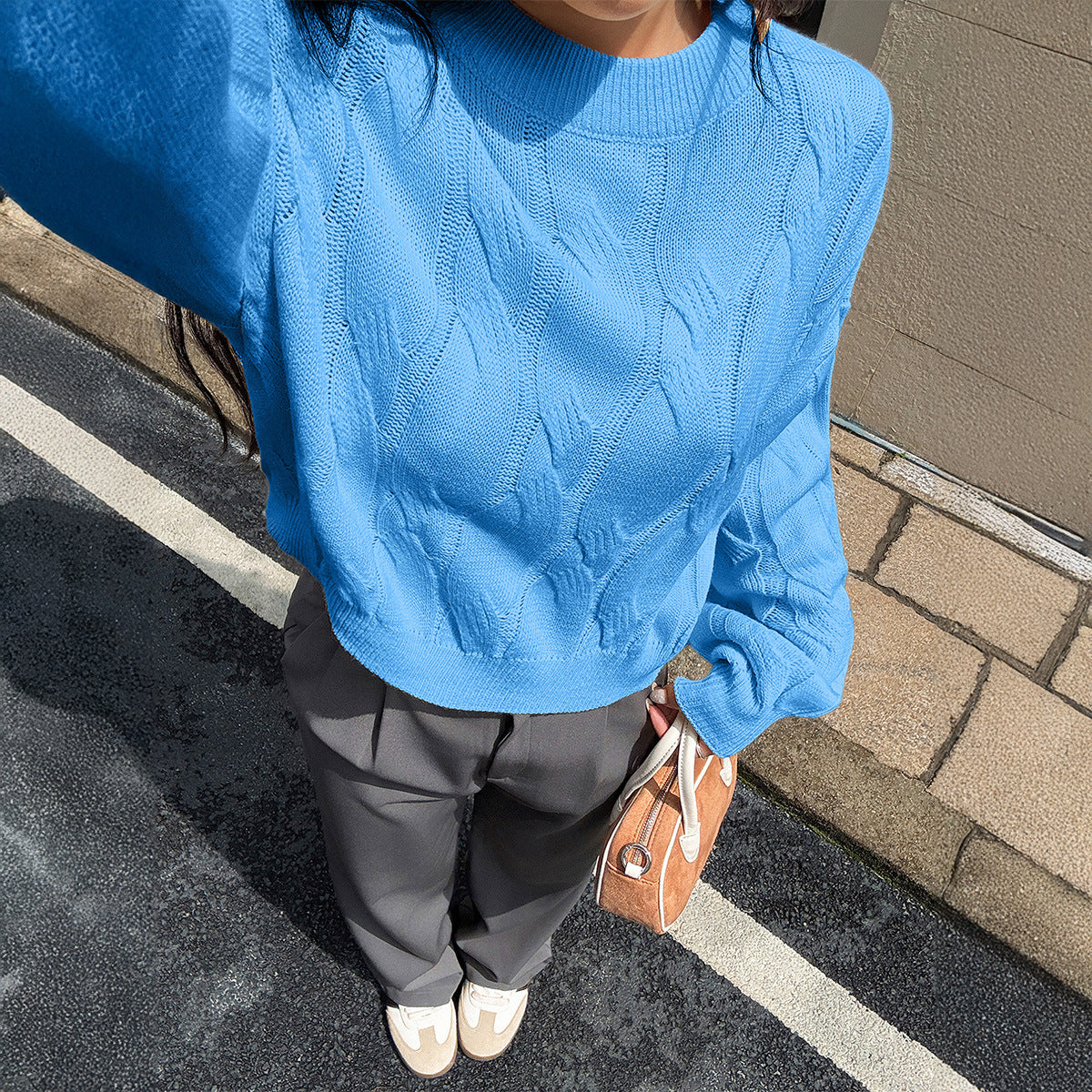 Women's Casual Simple Style Long Sleeve Bottoming Sweaters