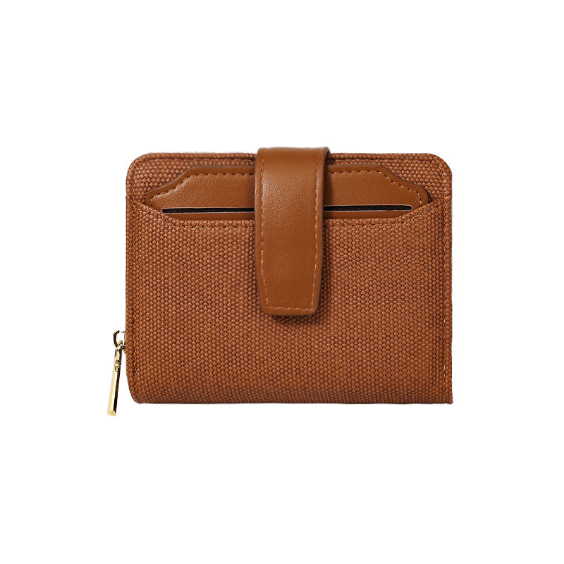 Women's Versatile Beautiful Charming Short Zipper Ladies Wallets