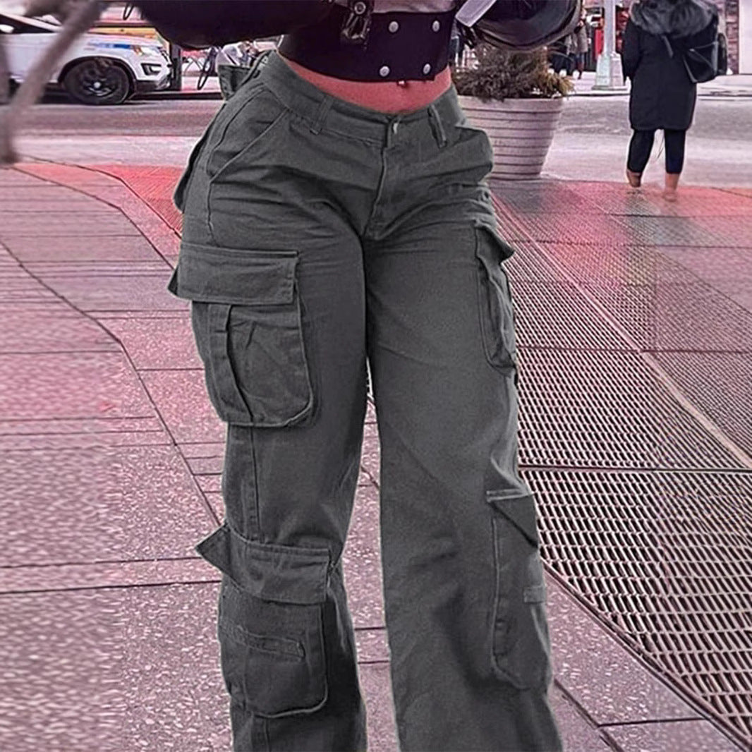 Women's Casual Working American Retro Tactical Pants