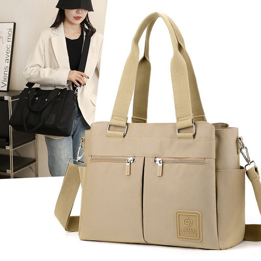 Women's Large Capacity Totes Simple Nylon Portable Shoulder Bags