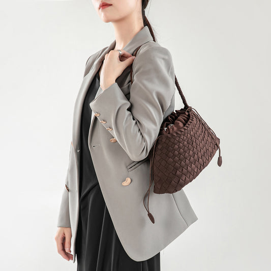 Underarm Frosted Boat French Retro Vegetable Basket Armpit Bags