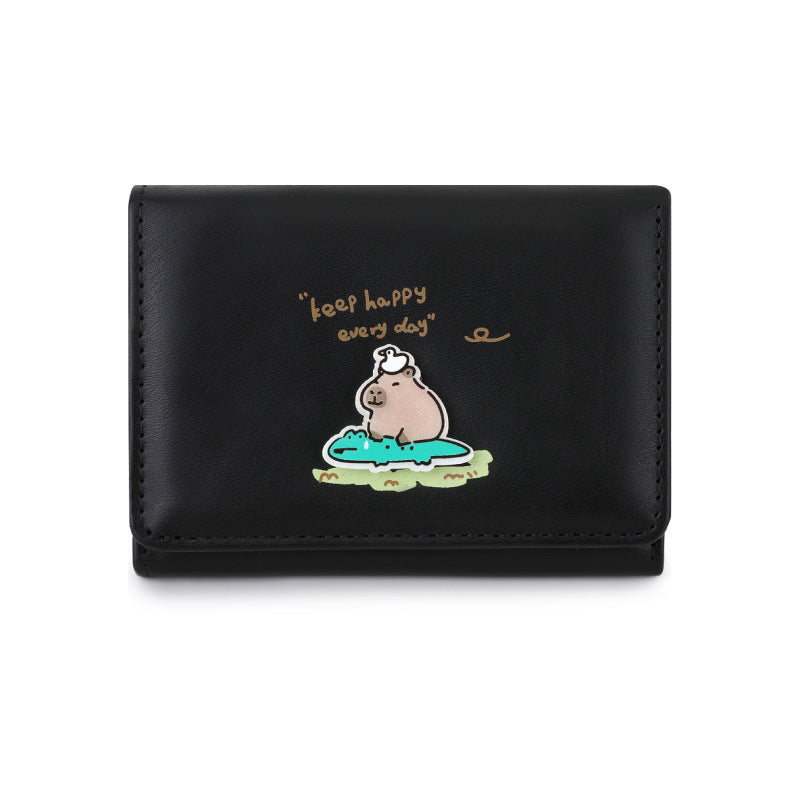 Popular Cartoon Cute Pink Storage Document Ladies Wallets