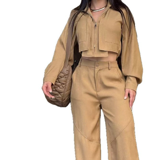 Women's Fashion Casual Elastic Waist Three-dimensional Decoration Suits