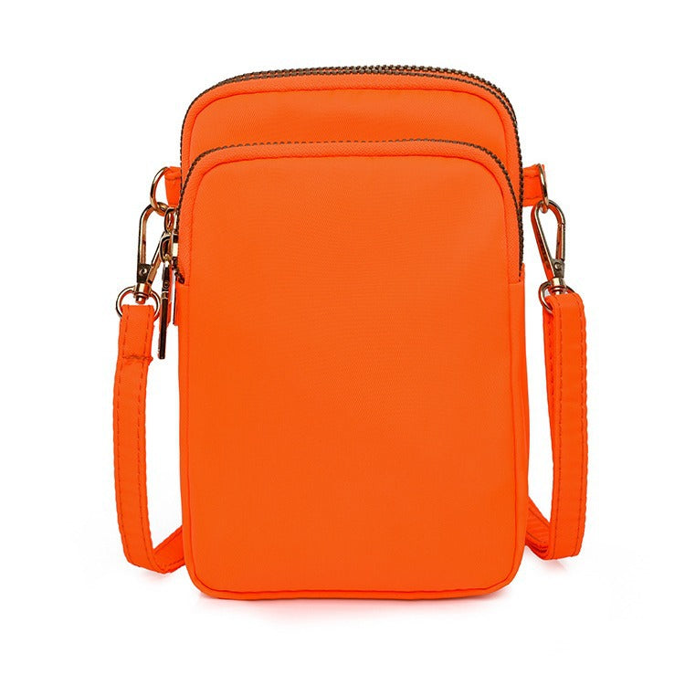 Women's Mobile Mini Canvas Trendy Vertical Zero Phone Bags