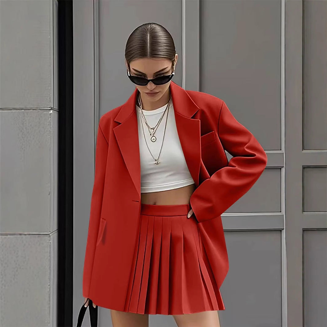 Women's Glamorous Casual Fashion Tailored Pleated Suits