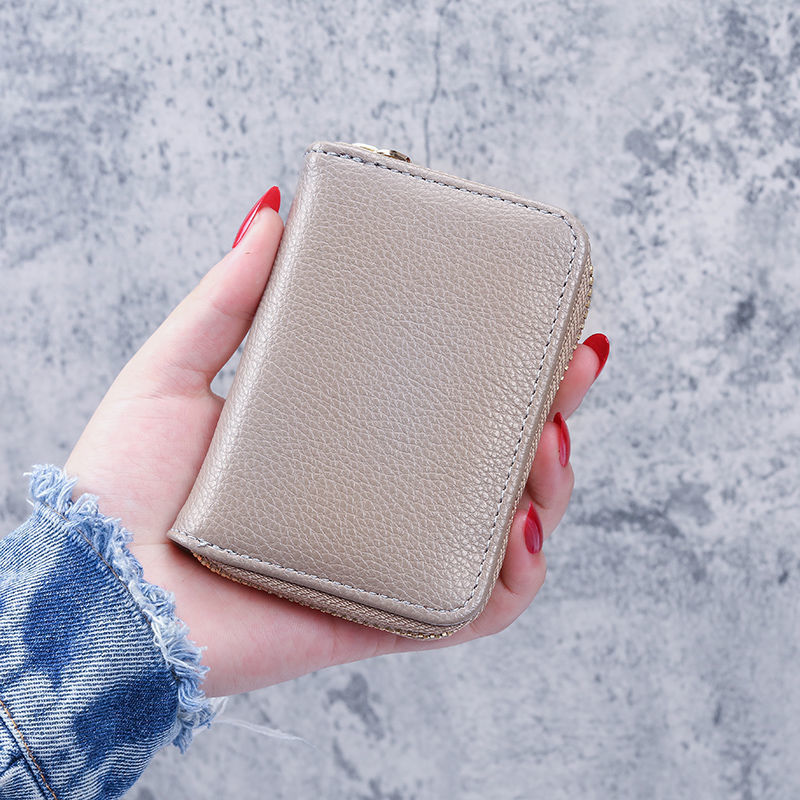 Women's & Men's & Swiping Multiple Slots Large Capacity Card Holder