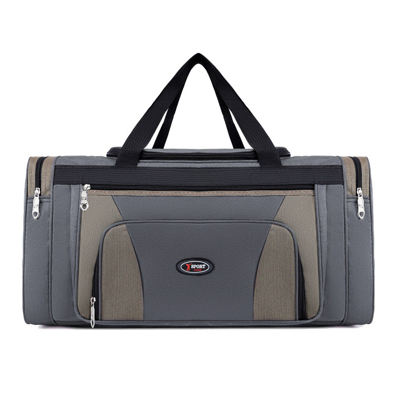 Large Capacity Rhombus Design Printable Short-distance Travel Bags