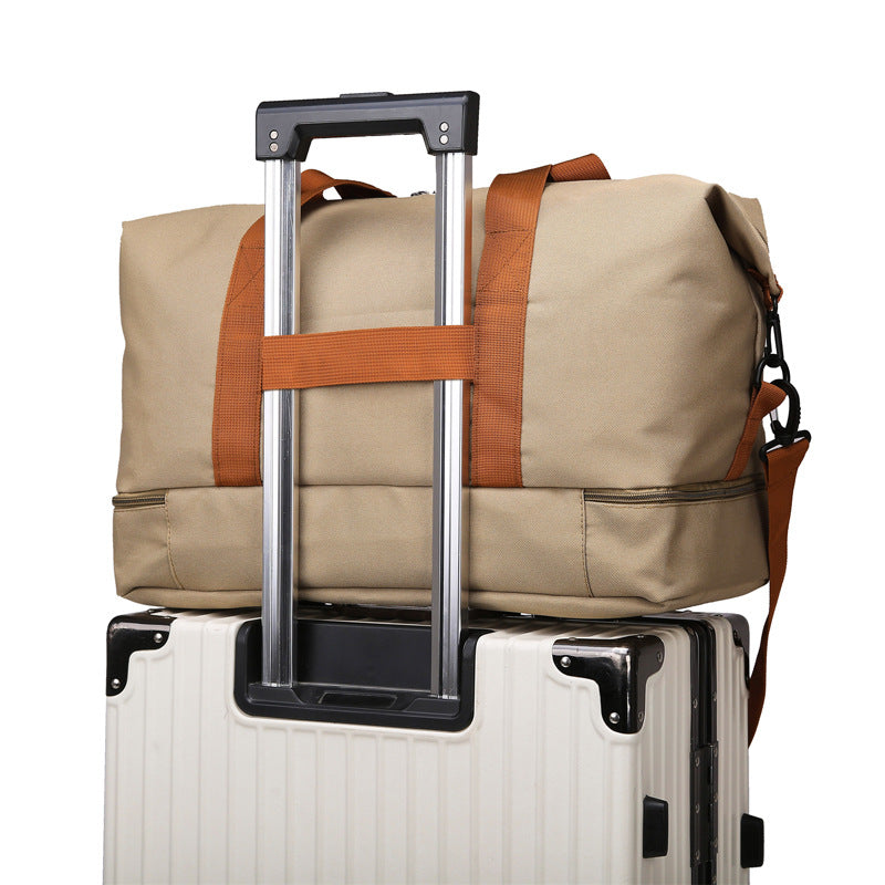 Boarding Contrast Color Retro Yoga Mat Travel Bags
