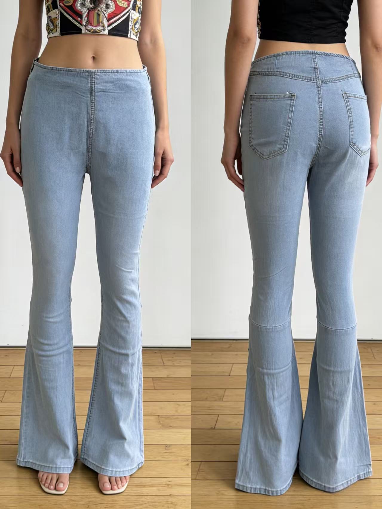 Innovative Women's Source Fashion Stretch Flared Jeans