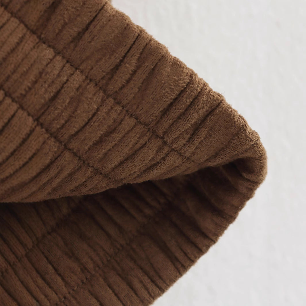 Women's Spring Fashion Casual Suede Texture Pocket Jackets