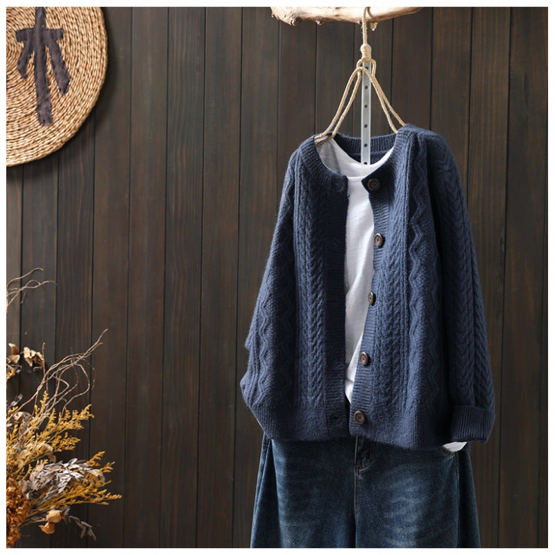 Women's Autumn Loose Beautiful Western Style Knitted Sweaters