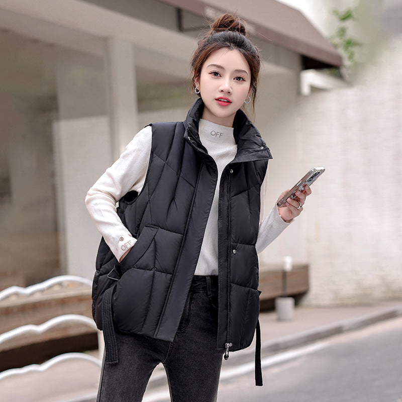Women's Cotton Waistcoat Loose Fashion Down Vests