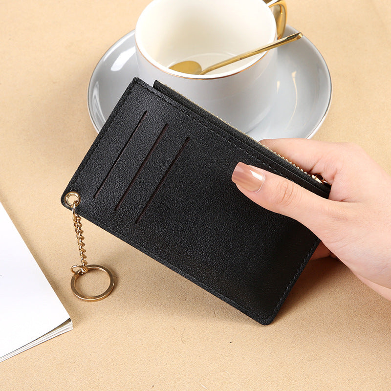 Korean Zip Candy Color Bus Bank Card Holder