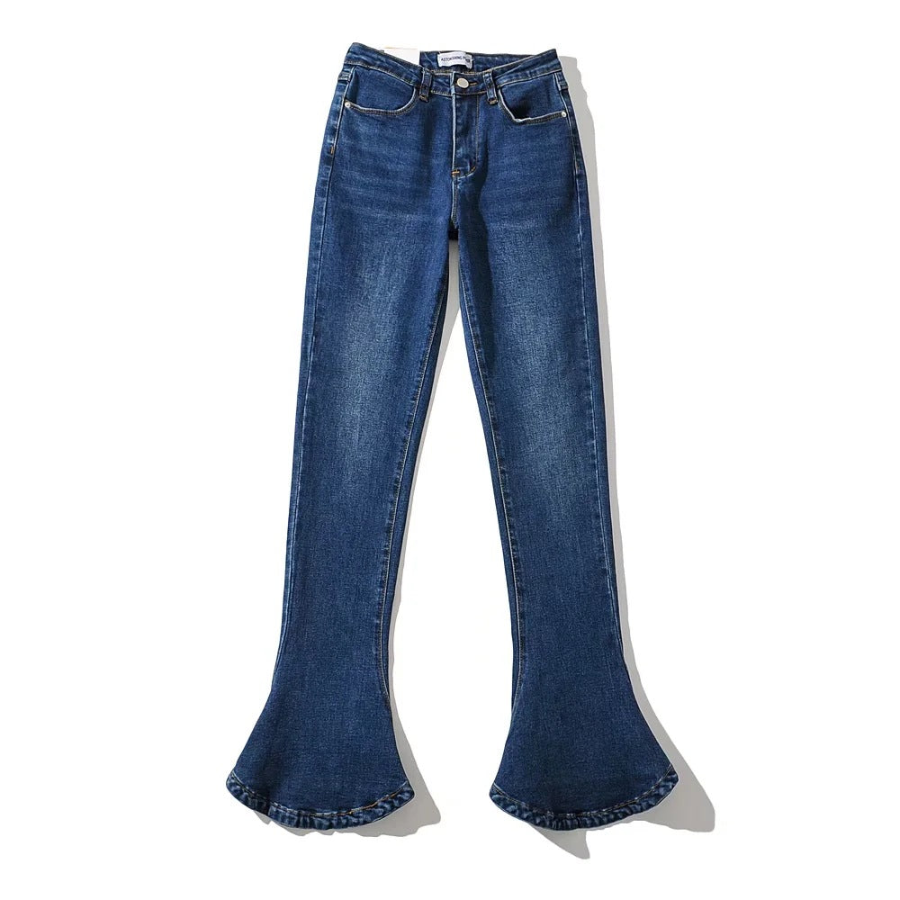 Women's American Autumn Hot Retro High Waist Stretch Slim Fit Jeans