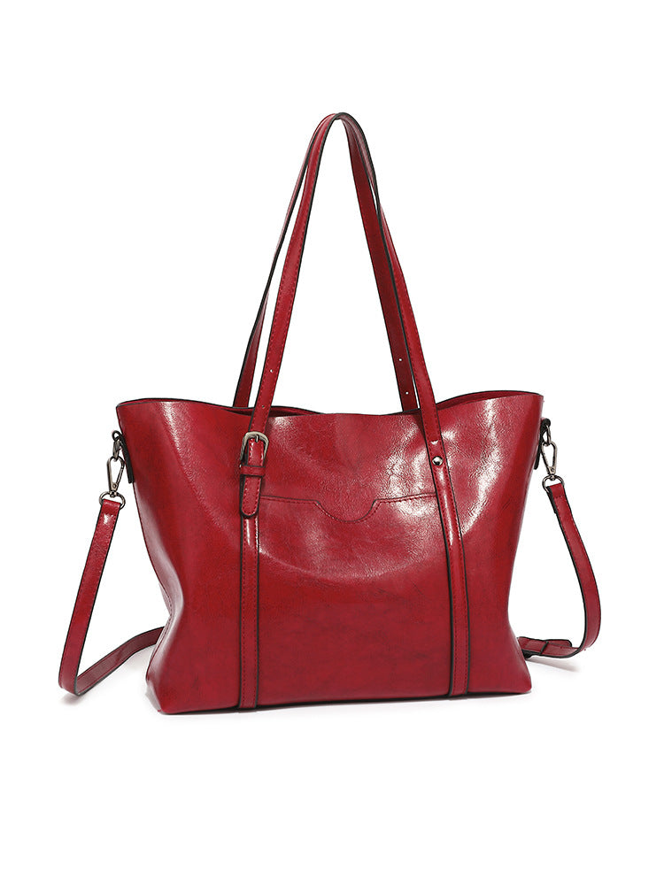 Women's Classic Fashion Soft Leather Big Handbags
