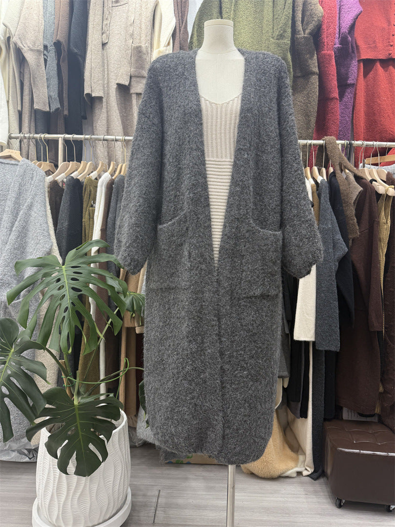 Long Knitted Korean Style Casual Loose Knitwear