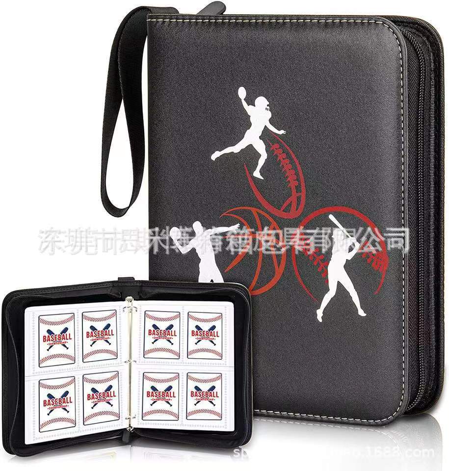 Elegant Binder Zipper Book Game Collection Card Holder