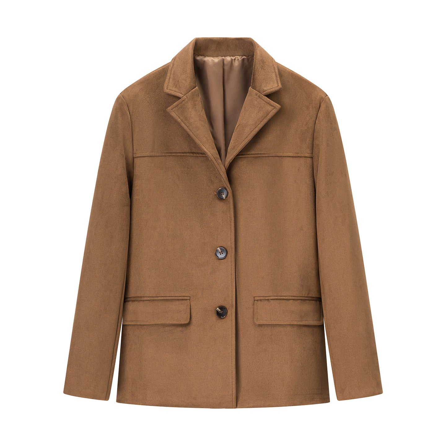Women's Fashion Casual Temperament Commute Retro Loose Pockets Long Suits