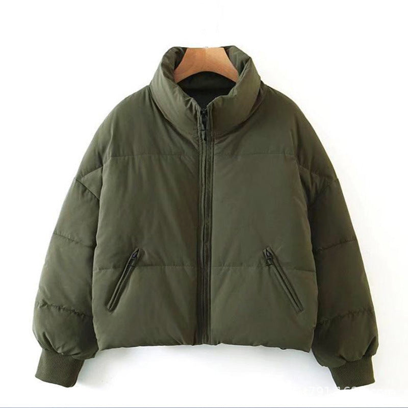 Women's Puffer Stand Collar Slimming Loose Warm Coats