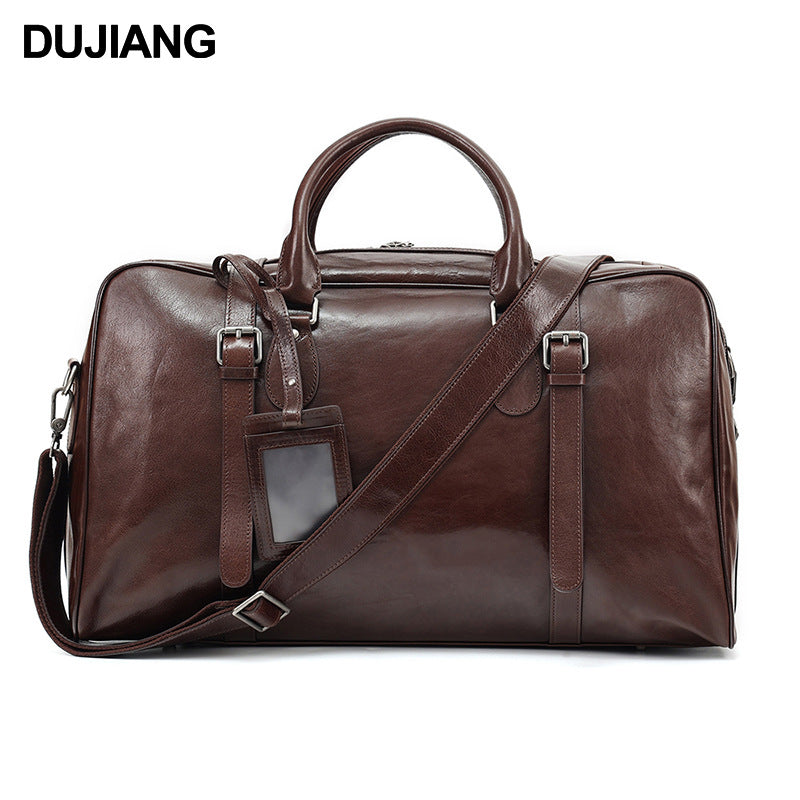 First Layer Cowhide High-grade With Tag Travel Bags