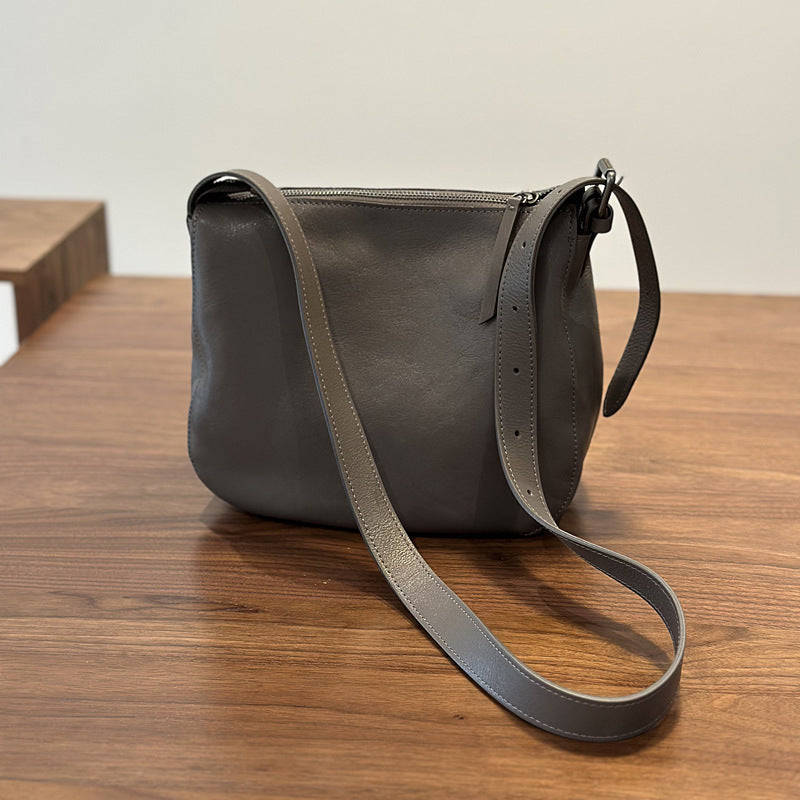 Women's Style Vegetable Tanning Leather Genuine High Crossbody Bags