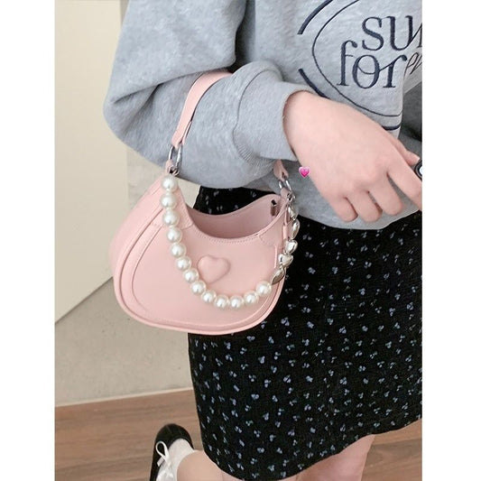 Women's Pearl Trendy Niche Underarm Design Western Bags