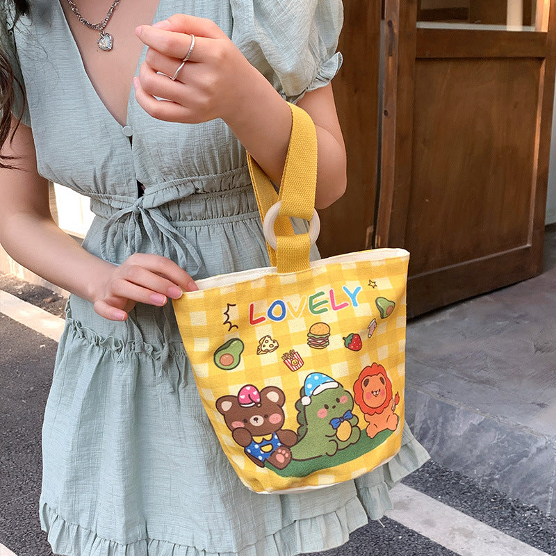 Korean Style Commuter Canvas Cute Cloth Handbags