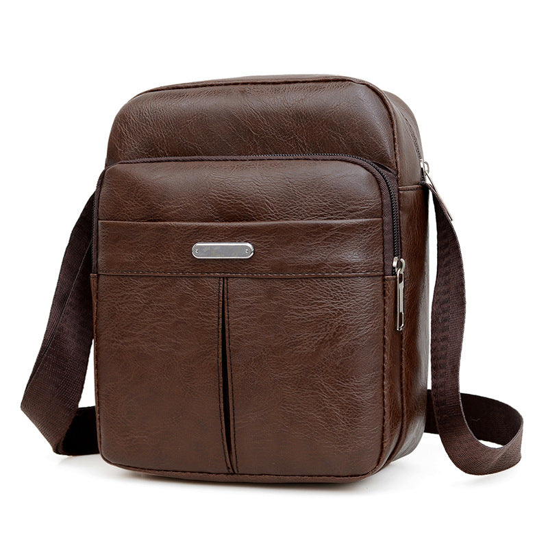 Men's Korean High-grade Leather Fashion Big Men's Shoulder Bags