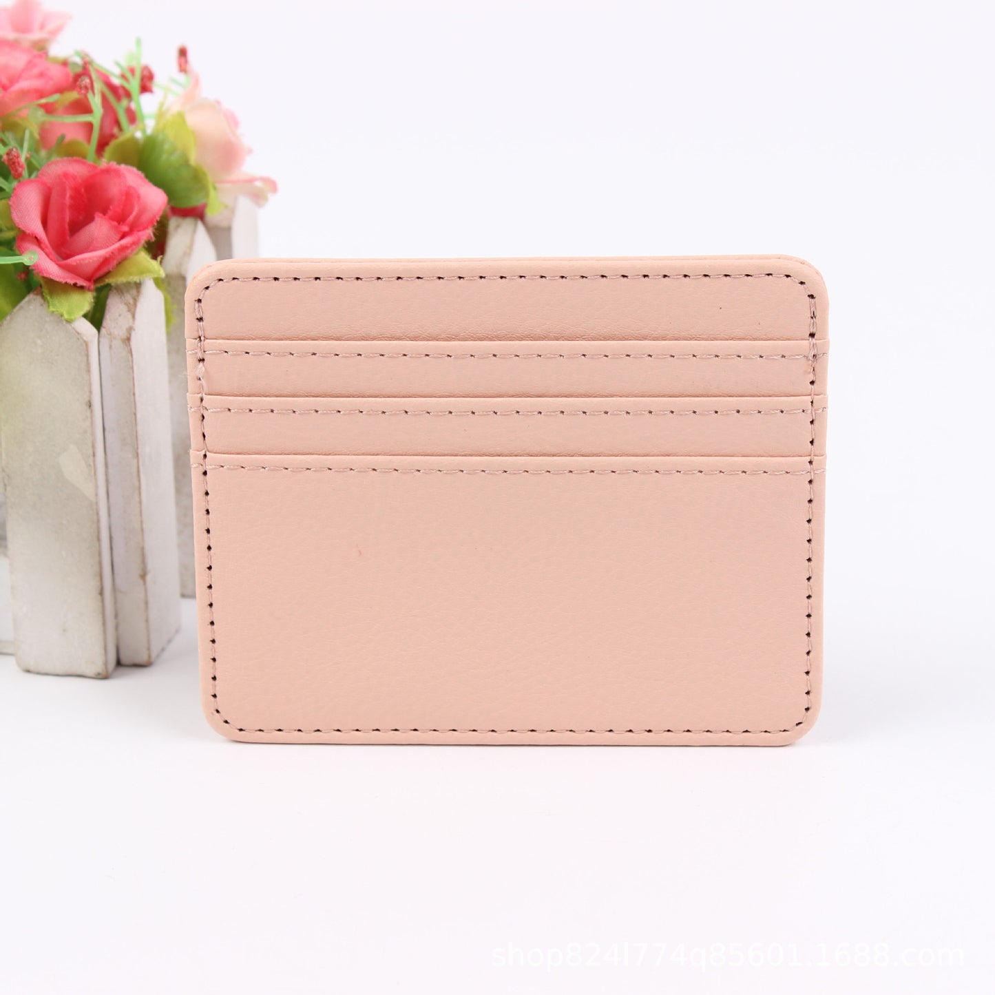 Fashion Lightweight Summer Leather Cutting Ferrule Card Holder