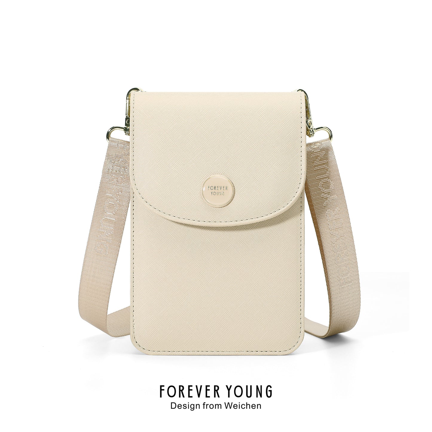 Fashion Cross Pattern Single Commuter Vertical Phone Bags