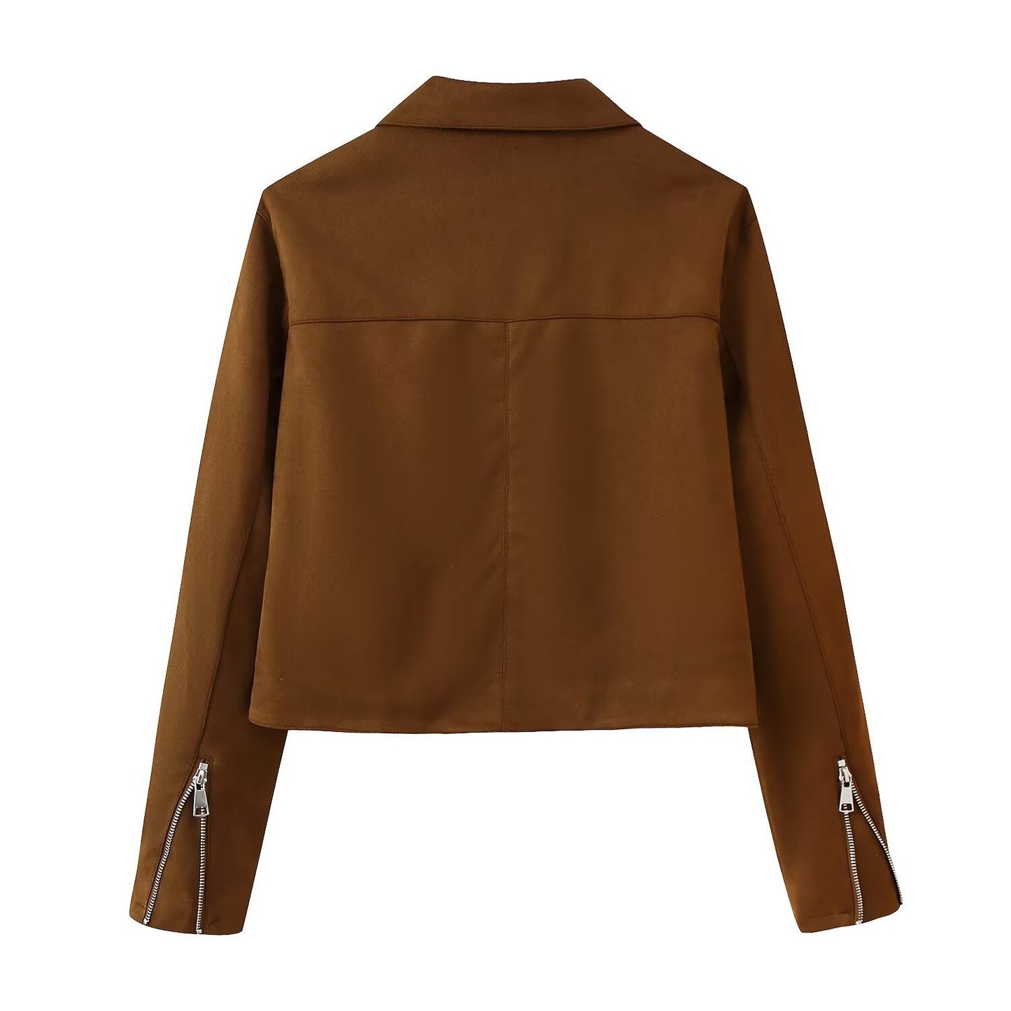 Women's Popular Fashion Polo Collar Zipper Jackets