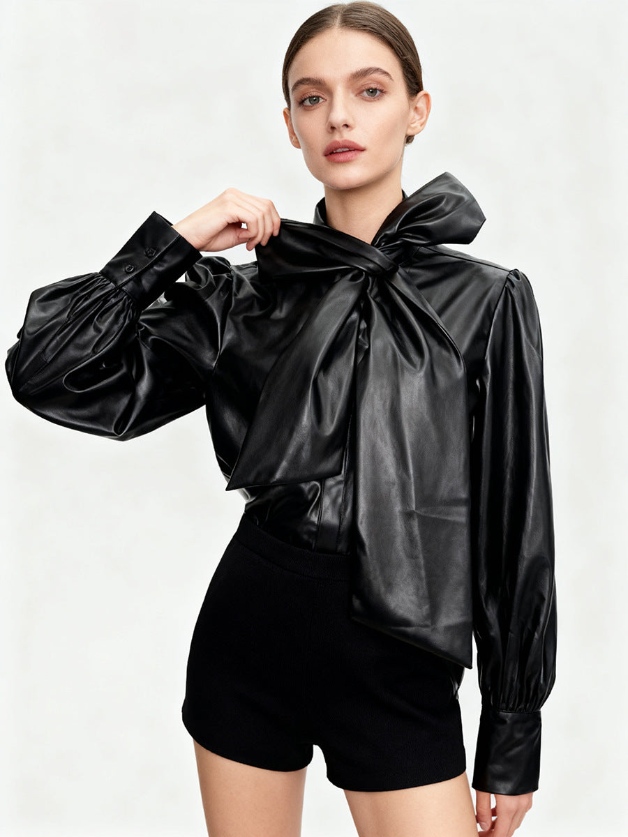 Women's French Style Temperament Autumn High-grade Fashionable Elegant Loose Blouses