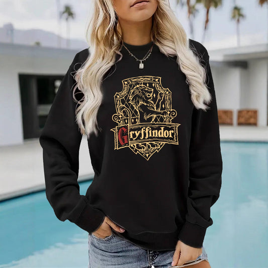 Women's Long Sleeve Shirt Printed Loose Design Sweaters