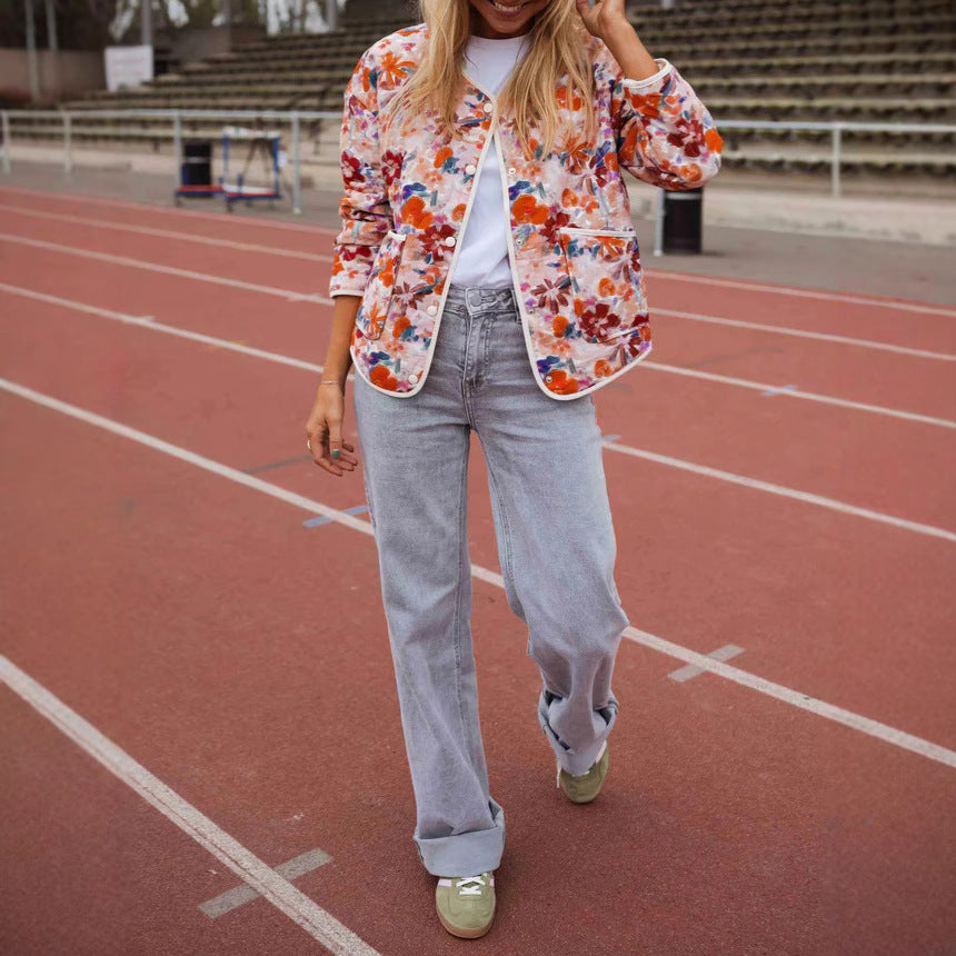 Women's Fashion Vintage Single-breasted Loose Long Sleeve Coats
