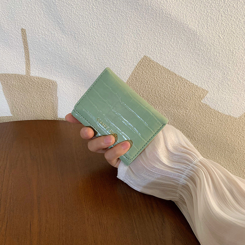 Women's Short Authentic Leather Tactile Feel Mini Ladies Wallets