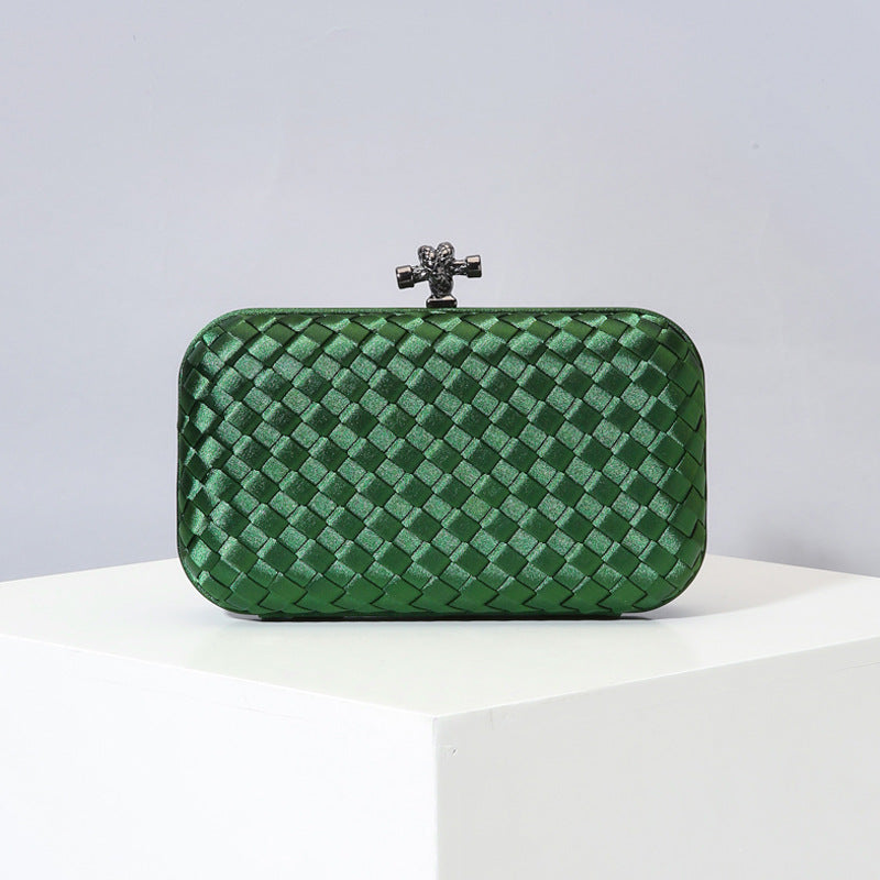 Women's Graceful Silk Hand-woven Simplicity Dinner Evening Bags