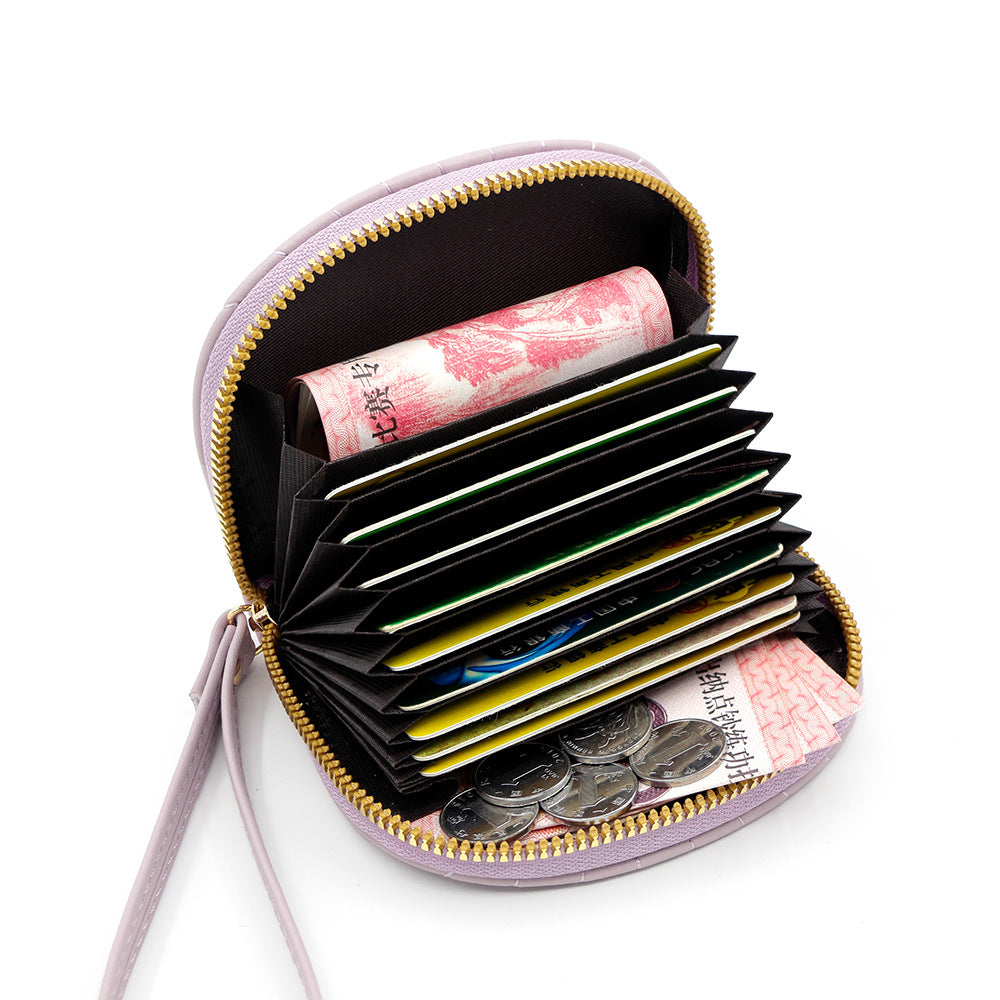 Shell Shape Hand Holding Large Capacity Card Holder