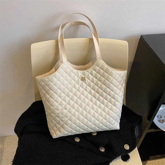 Women's Retro Commuter Big Fashionable Stylish Autumn Tote Bags