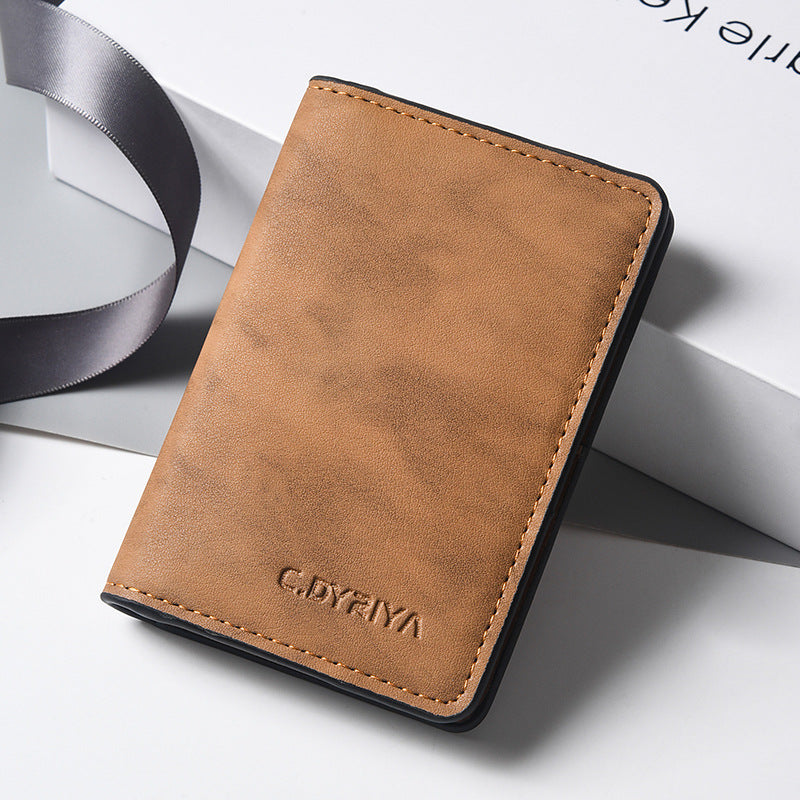 Men's Creative Swiping Simple Multiple Slots Card Holder