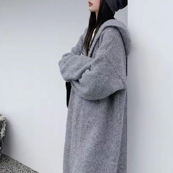 Women's Korean Idle Style Gentle Knitted Long Sweaters