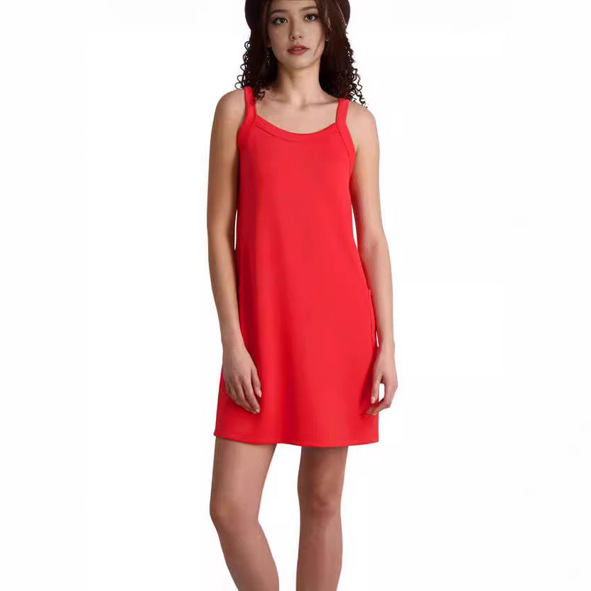 French Style Temperament Sleeveless Sling Fashion Dress