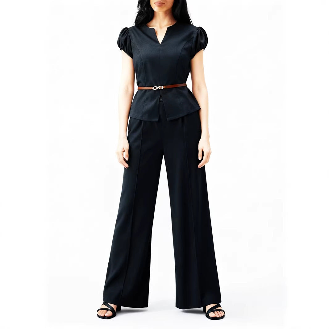 Glamorous Women's Summer Sleeve Thin Two-piece Fashion Casual Suit